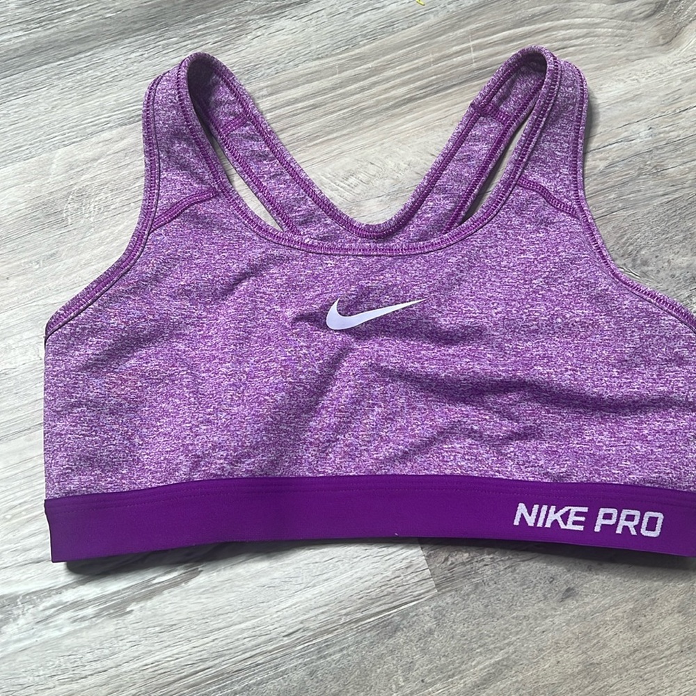 Women’s Purple Nike Pro Dry Fit Sports Bra size M